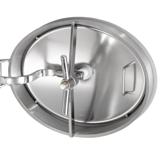 Mod. 202 (490×395 mm) Zorzini Oval manwaydoor for stainless steel tanks, opening inwards-outwards