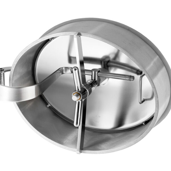 Mod. 206 (490×395 mm) Zorzini Oval manwaydoor for stainless steel tanks, opening inwards-outwards
